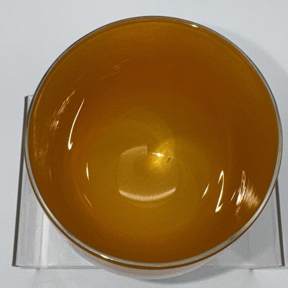 Glassybaby Pumpkin Orange Votive Candle Holder Halloween Fall Hand Blown Gift - Picture 2 of 4